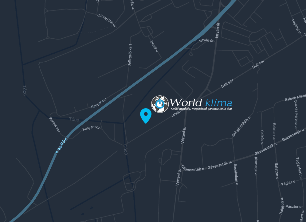 klíma szolgáltatás területe Debrecen és környéke térképen